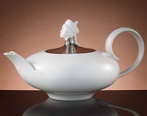 Chinoiserie Teapot in Platinum | TWG Tea