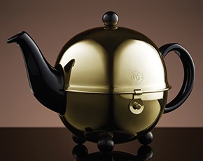 Design Gold Teapot in Black 180ml | TWG Tea