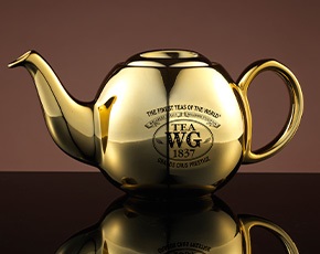 Design Orchid Teapot in Gold 900ml | TWG Tea