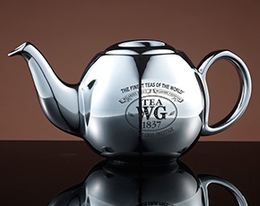 Design Orchid Teapot in Silver 900ml | TWG Tea