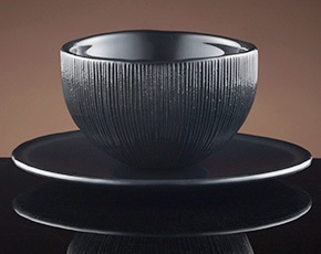 Firefly Tea Bowl and Saucer in Black | TWG Tea