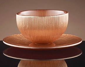 Firefly Tea Bowl and Saucer in Copper | TWG Tea