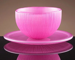 Firefly Tea Bowl and Saucer in Candy Pink | TWG Tea