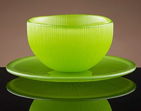 Firefly Tea Bowl and Saucer in Pistachio | TWG Tea