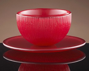 Firefly Tea Bowl and Saucer in Red | TWG Tea