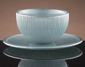Firefly Tea Bowl and Saucer in Silver | TWG Tea