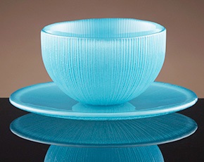 Firefly Tea Bowl and Saucer in Turquoise | TWG Tea