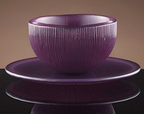 Firefly Tea Bowl and Saucer in Violet | TWG Tea
