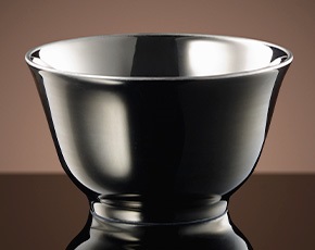 Glamour Tea Bowl in Shiny Platinum | TWG Tea