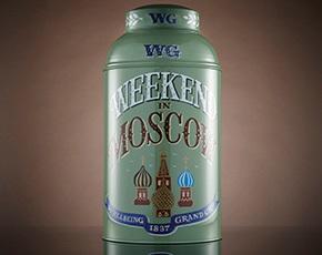 Hand Painted Artisan Tea Tin Weekend in Moscow Tea | TWG Tea