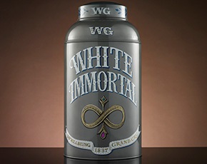 Hand Painted Artisan Tea Tin White Immortal Tea | TWG Tea
