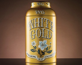 Hand Painted Artisan Tea Tin White Gold Tea | TWG Tea