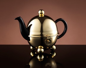 Jazz Gold Design Teapot in Black 180ml | TWG Tea