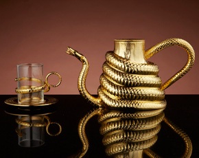 Sahara Teacup and Saucer in Gold | TWG Tea