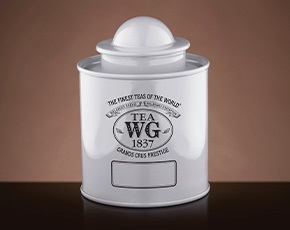 Saturn Tea Tin in White 100g | TWG Tea
