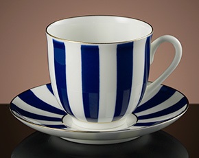 Tea For Two Teacup and Saucer in Cobalt | TWG Tea