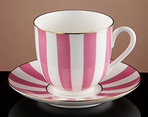 Tea For Two Teacup and Saucer in Pink | TWG Tea