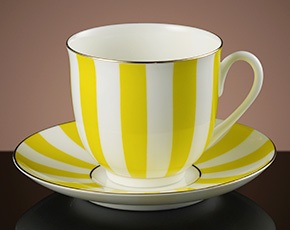 Tea For Two Teacup and Saucer in Yellow | TWG Tea