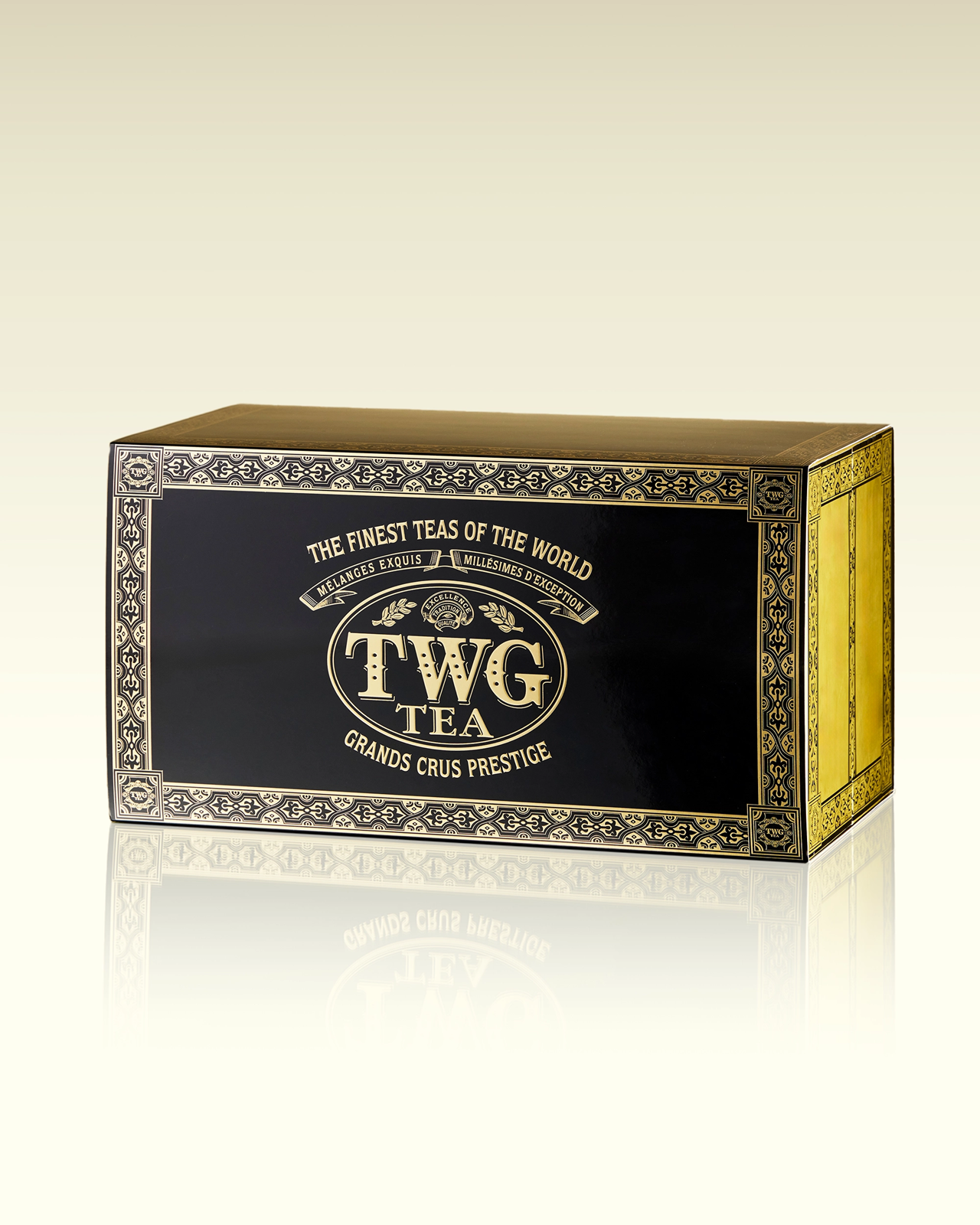 TWG Tea Large Hamper Gift Box in Gold - 21.5 x 42 x 21.5cm | TWG Tea