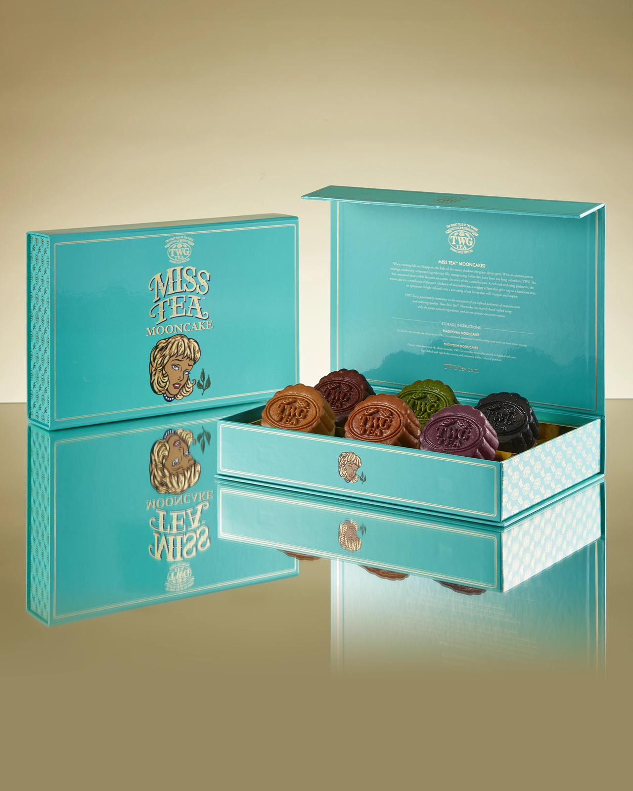 Miss Tea Mooncake (Box of 6) | TWG Tea