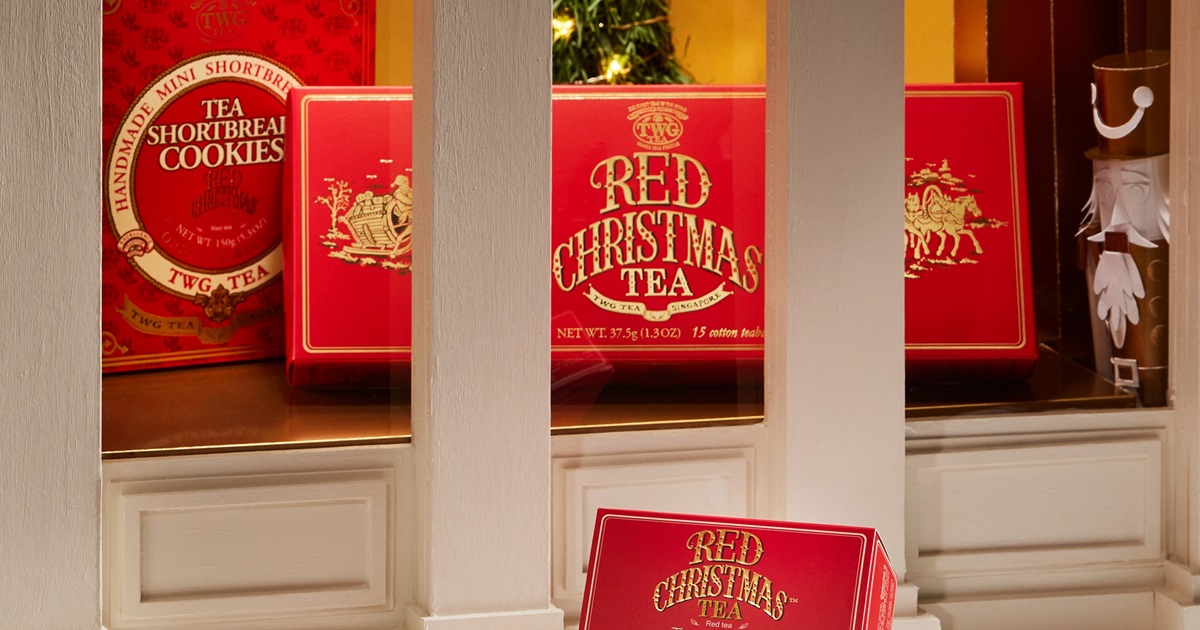 新品未開封:TWG RED CHRISTMAS TEA コットンティーバッグ Red Christmas Tea | TWG Tea