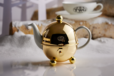 シンガポール購入TWG Tea Pot 太い ティーポット ホワイト 180ml