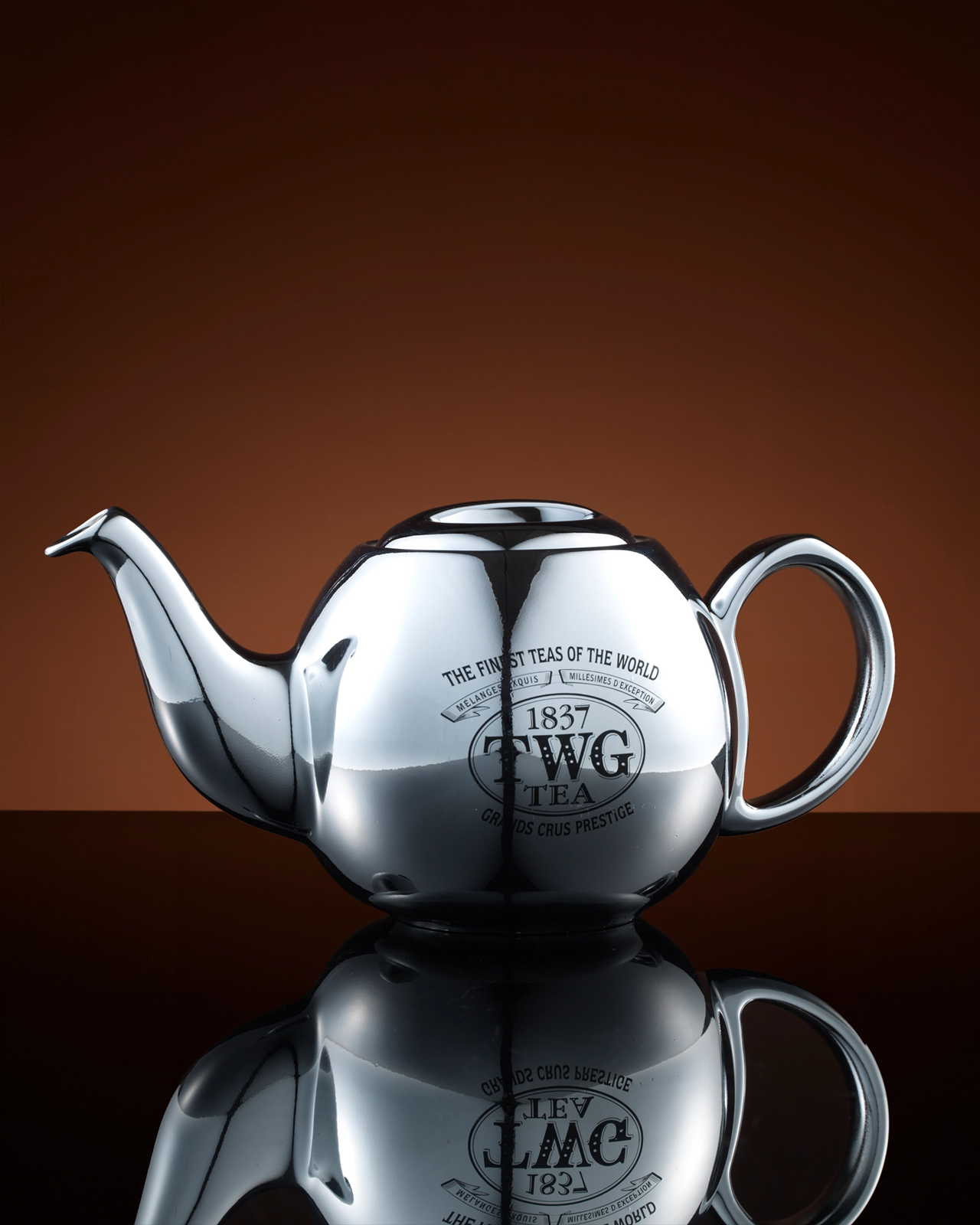 Design Orchid Teapot in Silver (900ml) | TWG Tea