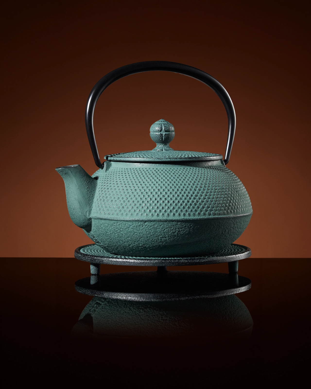 Théière et dessous de théière Mikado verts (600 ml) | TWG Tea
