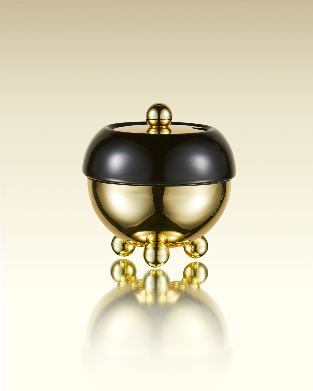 Jazz Gold Design Sugar Bowl in Black | TWG Tea