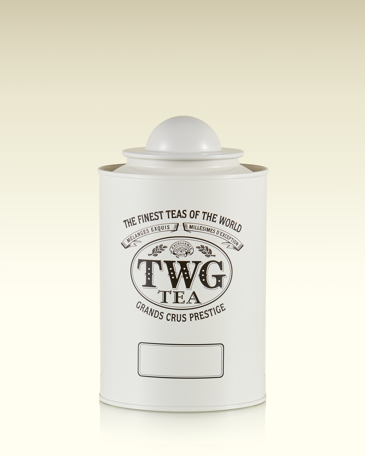 Scatola da tè Saturn bianca (250 g) | TWG Tea
