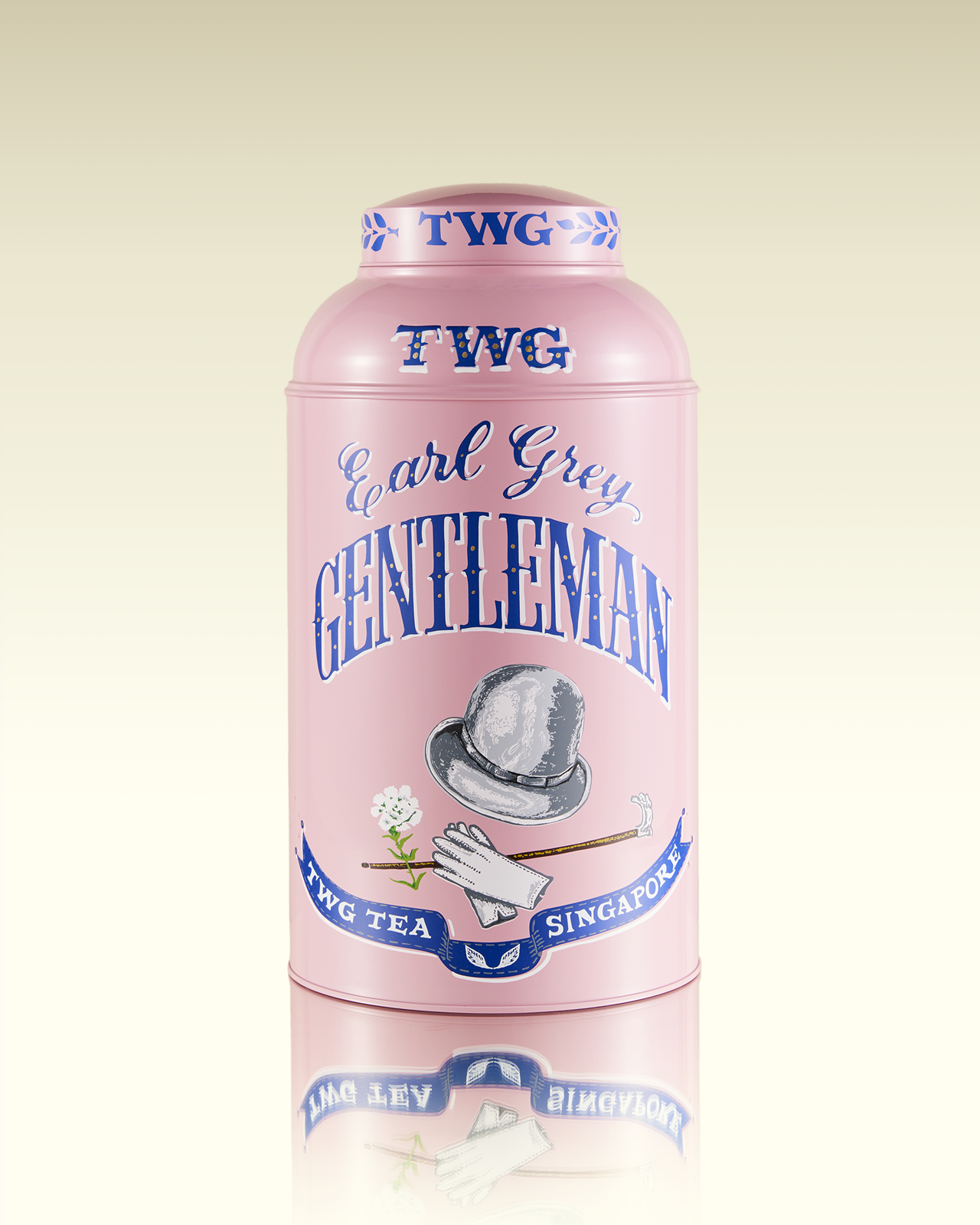 Hand-Painted Artisan Tea Tin, Earl Grey Gentleman | TWG Tea