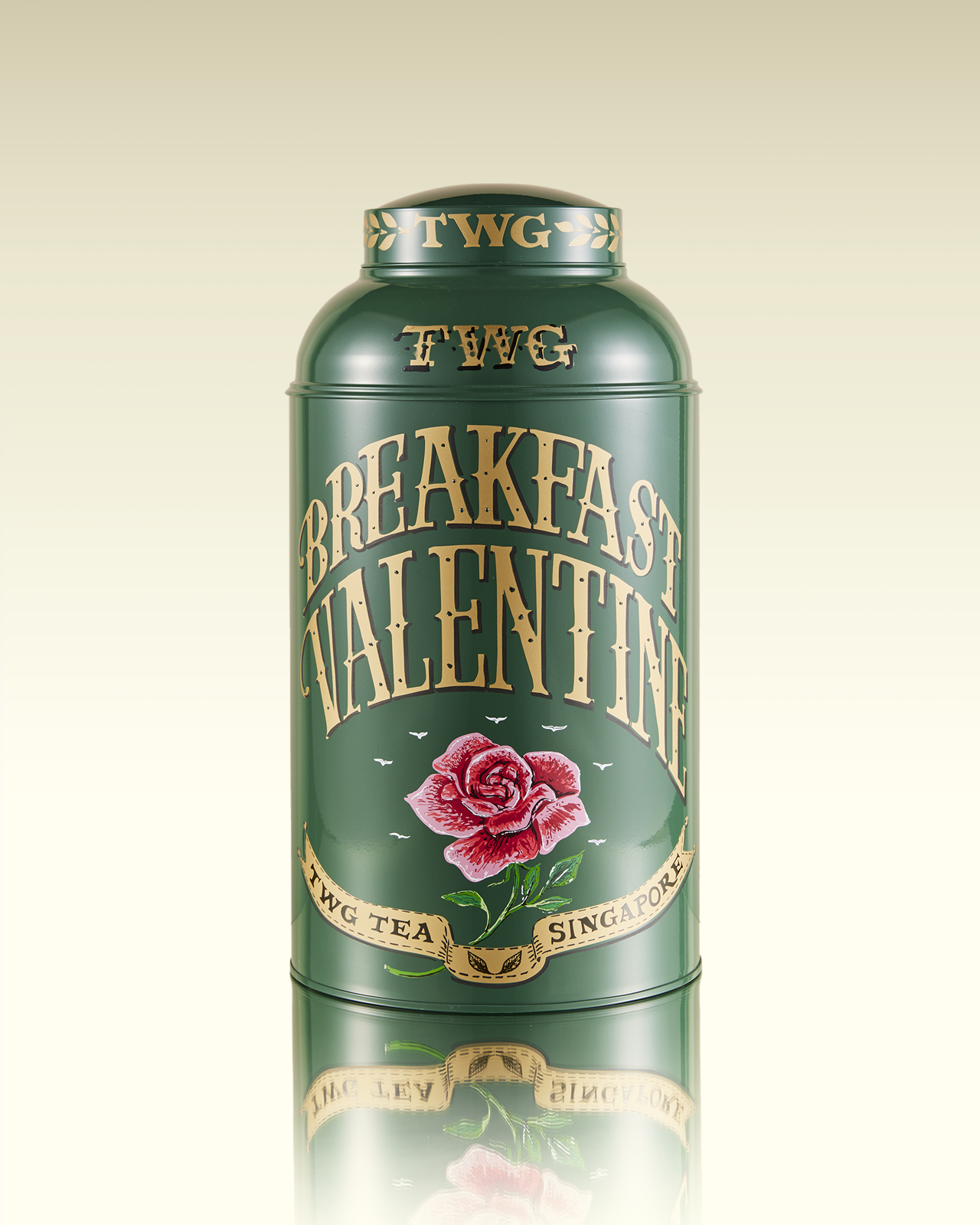 Hand-Painted Artisan Tea Tin, Valentine Breakfast Tea | TWG Tea