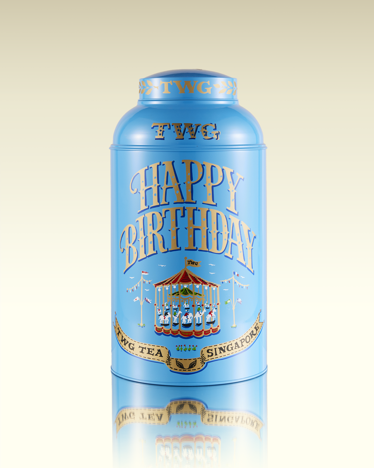 Hand-Painted Artisan Tea Tin, Happy Birthday Tea | TWG Tea