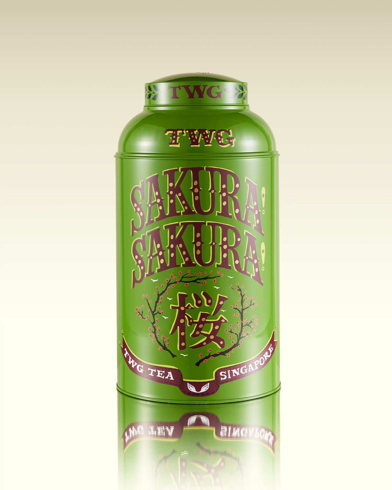 Hand-Painted Artisan Tea Tin, Sakura! Sakura! Tea | TWG Tea