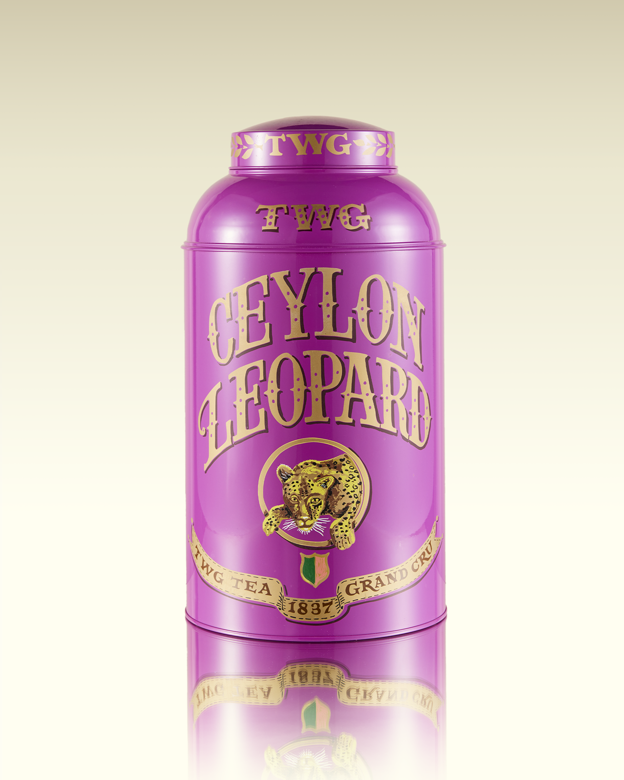 Hand-Painted Artisan Tea Tin, Ceylon Leopard Tea | TWG Tea