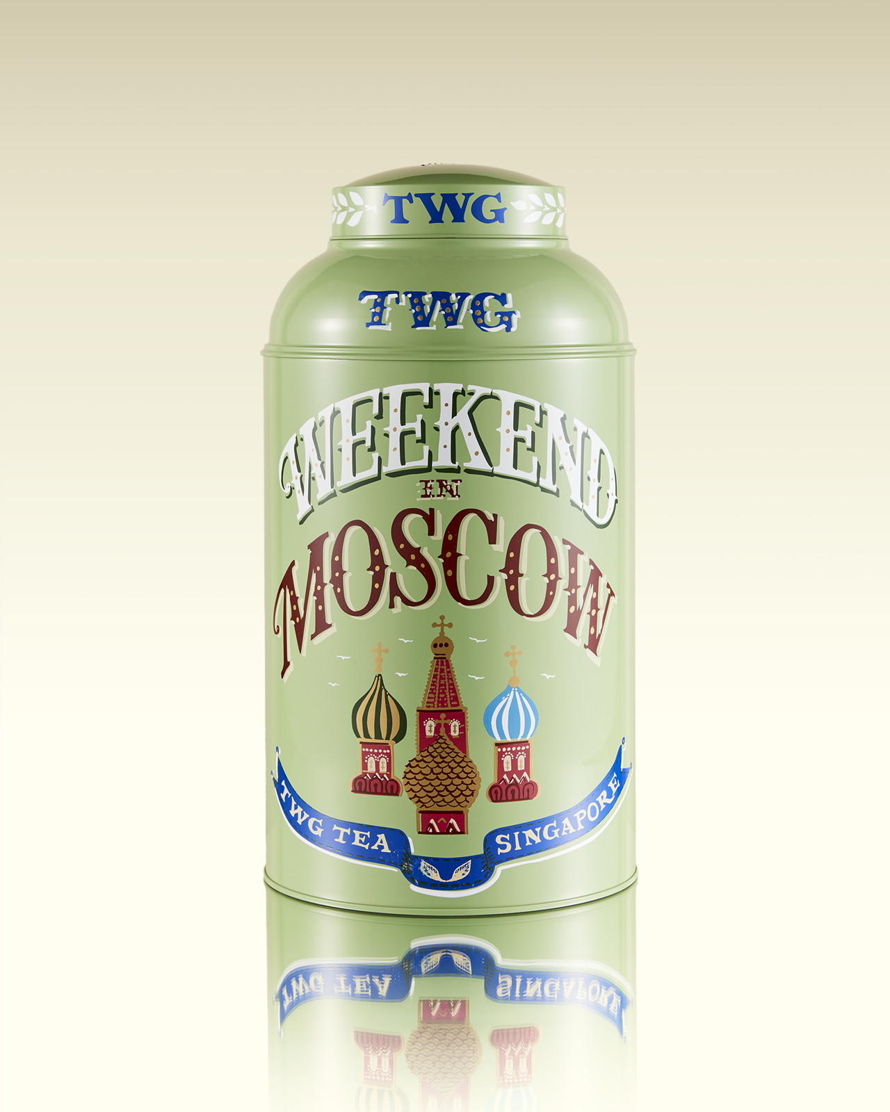 Hand-Painted Artisan Tea Tin, Weekend in Moscow Tea | TWG Tea