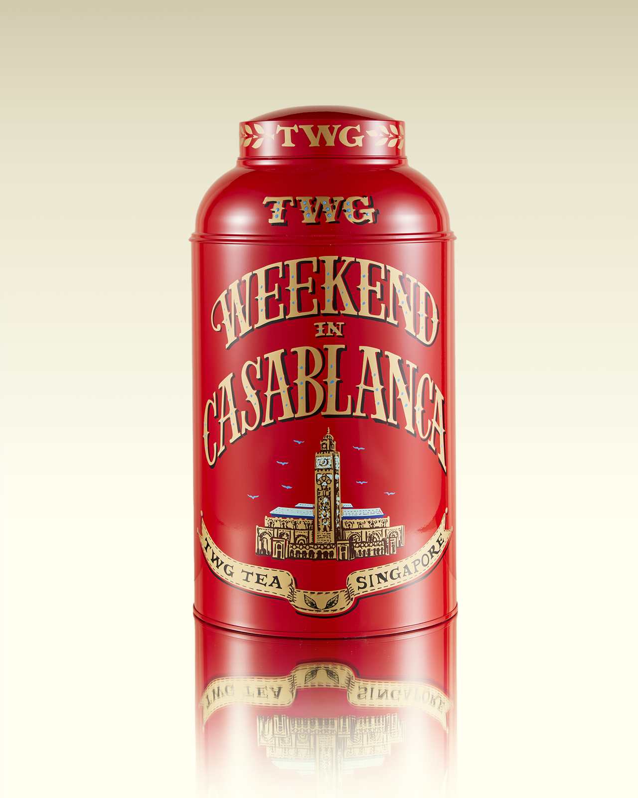 Hand-Painted Artisan Tea Tin, Weekend in Casablanca Tea | TWG Tea