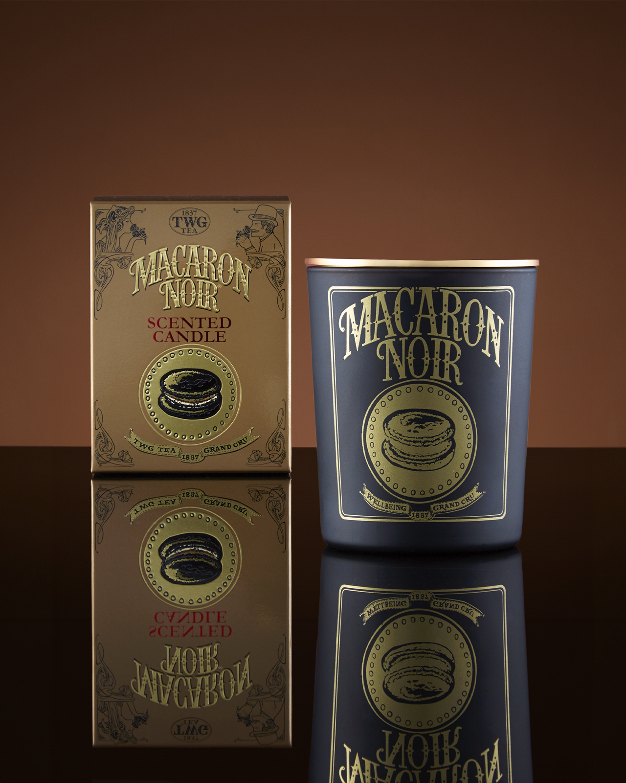Macaron Noir Tea Scented Candle | TWG Tea