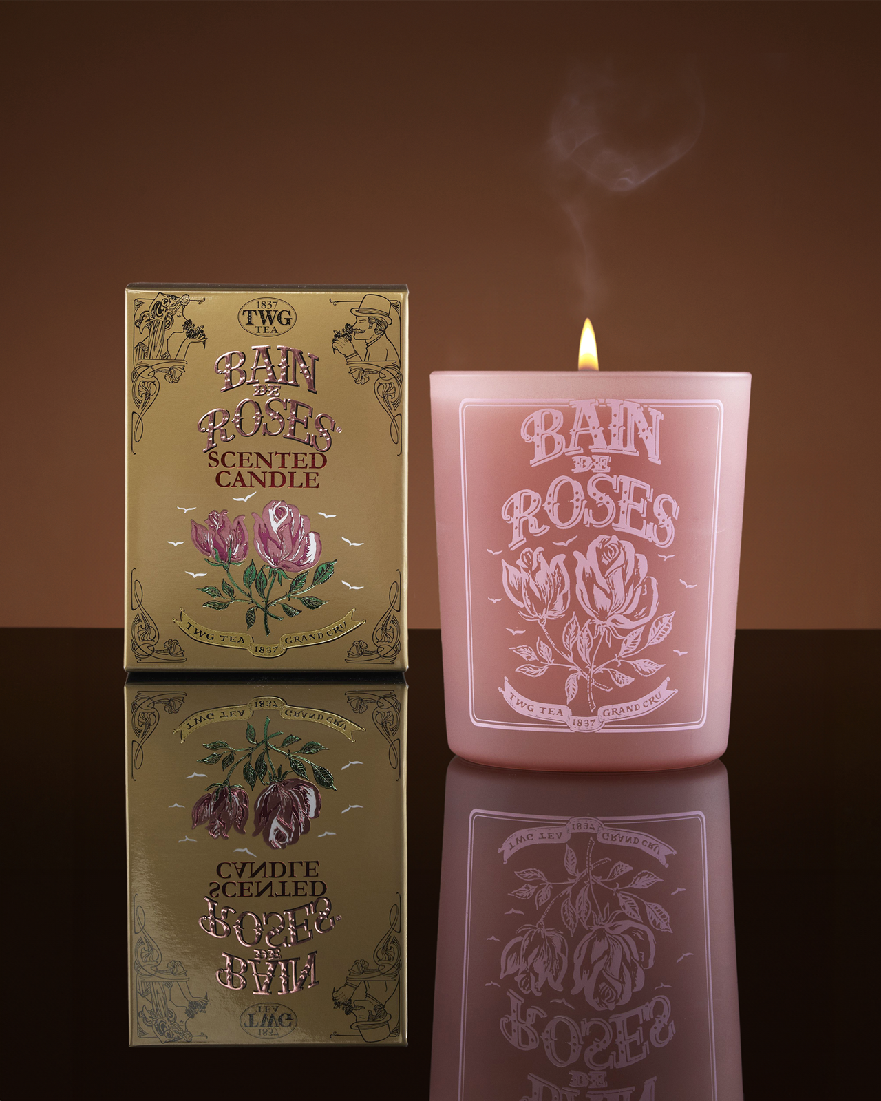 Bain de Roses Tea Scented Candle | TWG Tea